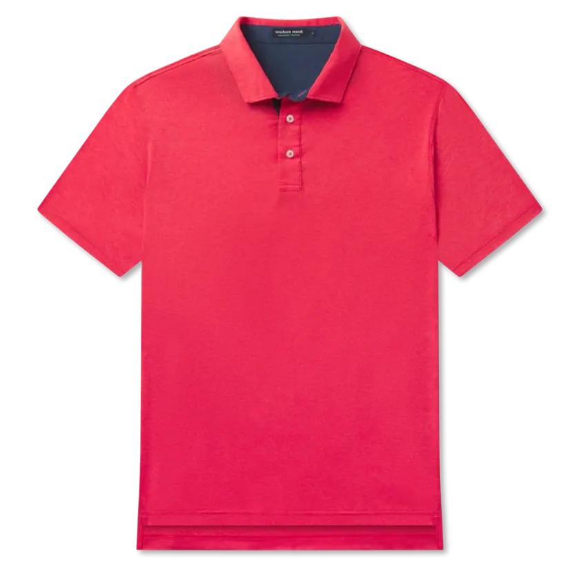 Lisbon Heather Performance Polo – Strawberry Fizz